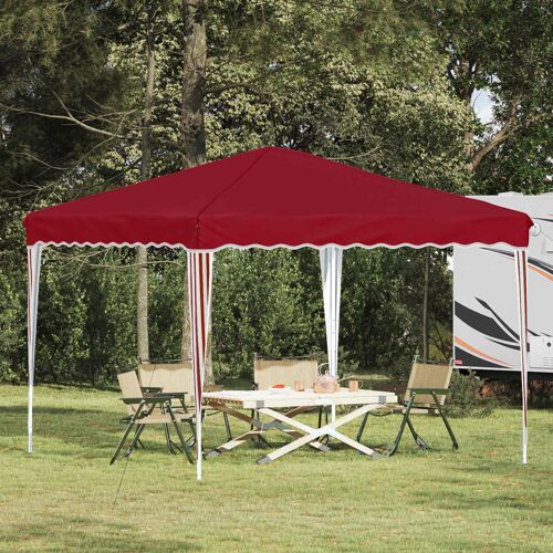 Vidaxl Tente De Fête Pop-Up Bordeaux 288 X 288 X 245 Cm Tissu Oxford