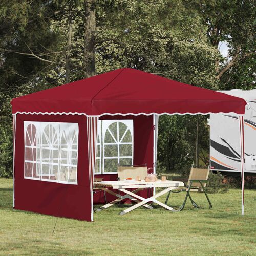 Vidaxl Tente De Fête Pop-Up Bordeaux 288 X 288 X 245 Cm Tissu Oxford