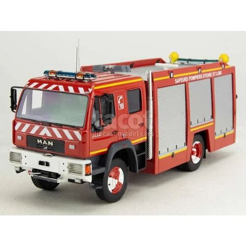 Voiture miniature de collection - MAN LE 14.220 Bemaex FSR Pompiers - Alerte 1/43