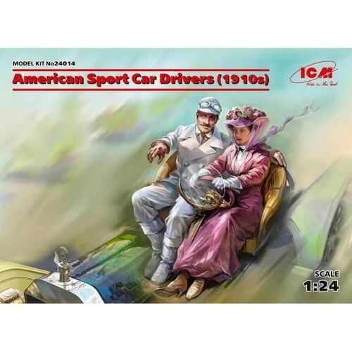 Maquette Figurine American Sport Car Drivers (1910s) - Icm - 1/24ème-Icm