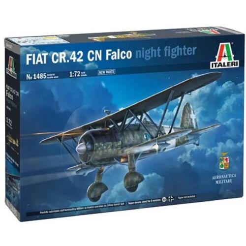 Italeri - Maquette Avion Fiat Cr.42 Cn "Falco" Night Fighter |Italeri|1485| 1:72 Maquette Char Promo - Ref : 15664-Italeri