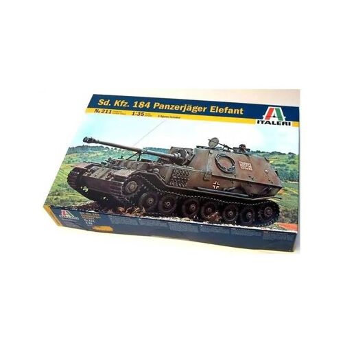 Italeri - Maquette Char Sd. Kfz.184 Panzerjager Elefant Italeri 211 1/35ème Maquette Char Promo - Ref : 3391-Italeri