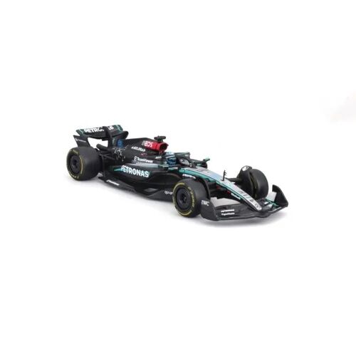 Voiture Bburago - Mercedes-AMG F1 W15 E Performante #63, avec casque - 1:43
