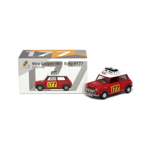 Voiture miniature à l'échelle TinyHK ATC66018 - Mini Cooper MK1 Rally N°177 (1/50)