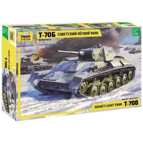 Zvezda - Zvezda - T-70b Soviet Light Tank-Zvezda