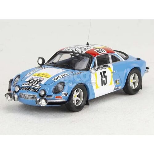 Voiture miniature de collection - Alpine A110 East African Safari 1974 - Trofeu 1/43