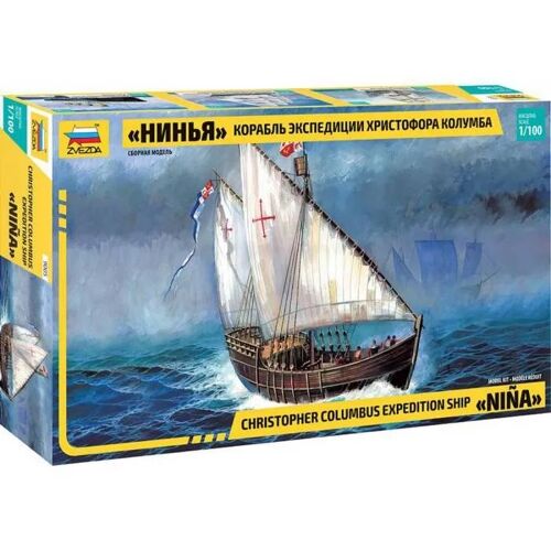 Zvezda - Maquette Bateau Christopher Columbus Expedition Ship Niña |Zvezda|9005| 1:100 - Ref : 14785-Zvezda