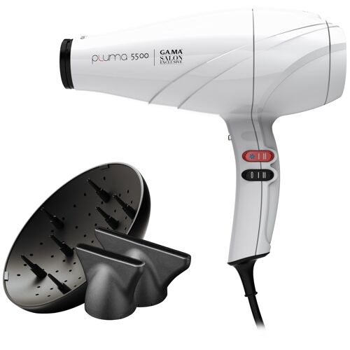 Ga.Ma Pluma 5500 Sèche-Cheveux 2400 W Blanc