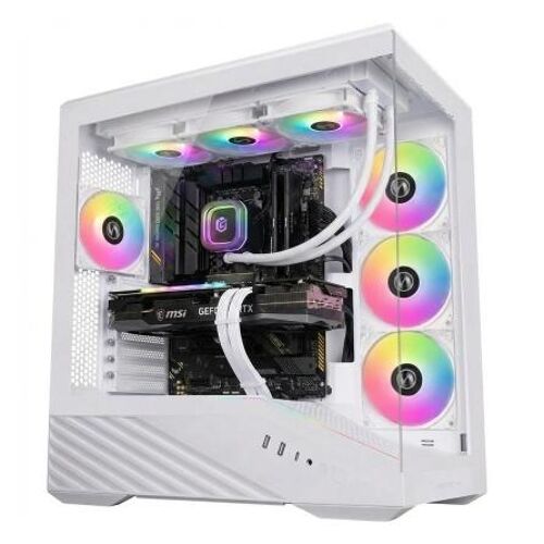 Zone Evil Extreme AMD Ryzen 7 7800X3D 32 Go DDR5-SDRAM 1 To SSD NVIDIA GeForce RTX 5060 Midi PC Tour Blanc