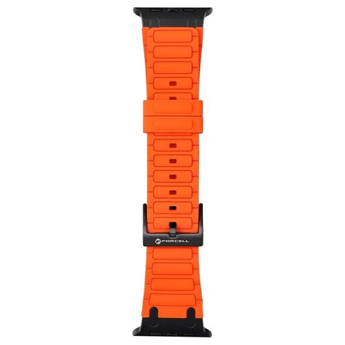 Forcell F-Design FA06 Collier Orange, Noir Silicone pour Apple APPLE Watch 38 / 40 / 41 mm