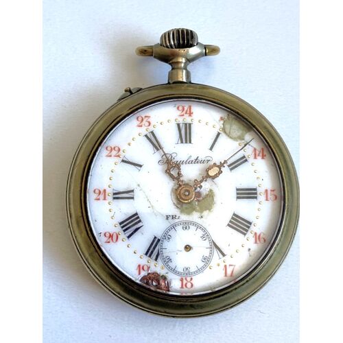 Ancienne Montre Régulateur Mécanique À Gousset Poche Début Xxe Collector