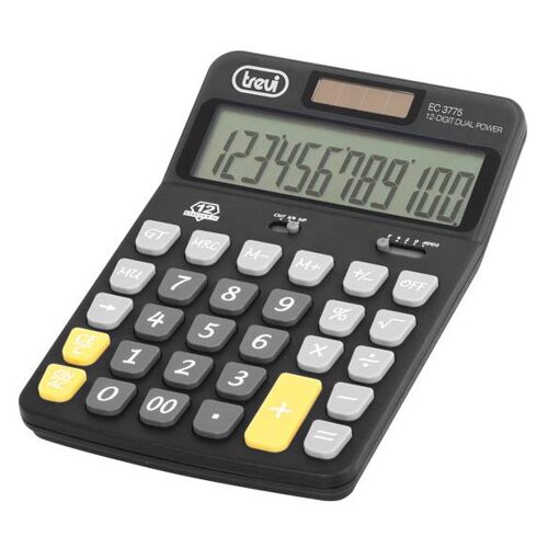 Trevi EC 3775 calculatrice Bureau Calculatrice financière Noir