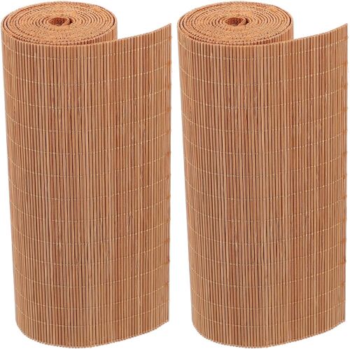 Ulteronixshop-2 PièCe 100x20cm Chemin De Table En Bambou Naturel Nappe DéCorative Pour Salle à Manger Et Maison De Thé Tapis De Table Pour DéCoration IntéRieure Et ExtéRieure