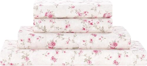 Ulteronixshop-Parure De Lit Extra Douce Imprimée 4 Pièces Et Taie D'oreiller - Poche Profonde Jusqu'à 40,6 Cm - Matelas Rose Cachemire Pour Très Grand Lit Californien