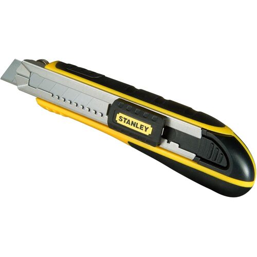 SUBZONAL-STANLEY Cutter à Cartouche, Chariot en Acier Inoxydable, 6 Lames 18 mm Incluses, Robuste et Ergonomique, , 1-10-481