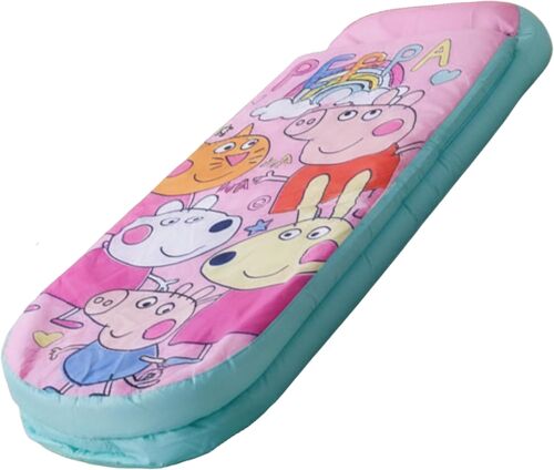 Ulteronixshop-Peppa Pig And Friends Readybed Lit Gonflable Pour Enfants Et Sac De Couchage Avec Pompe | Matelas De Voyage Pour Soirées Pyjama, Camping Ou Usage Domestique, Rose