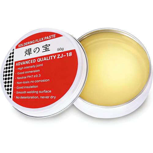 Ulteronixshop-50g Flux Soudure,Pâte a Souder,Flux Soudure Electronique,Flux de Soudure,Flux Pâte à Braser,pour Or,Cuivre,Fer,étain,Instruments,Mécanique (Poids net : 50g)