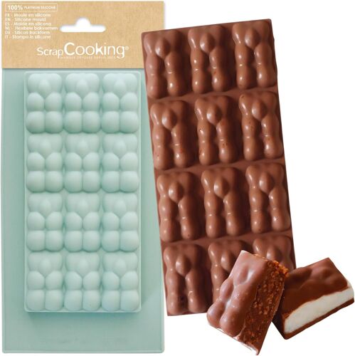 Ulteronixshop-Moule Silicone Tablette De Chocolat « Oursons » - Pour Réaliser Des Tablettes De Chocolat Fourrées Maison - Ustensile Souple - Pâtisserie - 6719