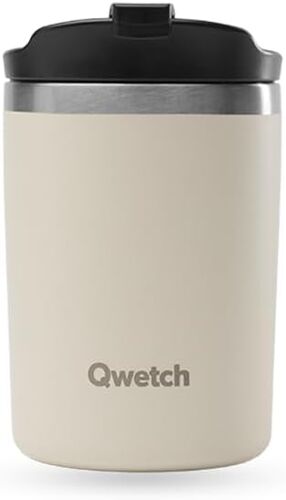 Ulteronixshop-Travel Mug Isotherme - Sable 240ml - Thermo Café & Thé En Inox - 6h Chaud Et 12h Froid - Compacte & Étanche, Mug De Voyage