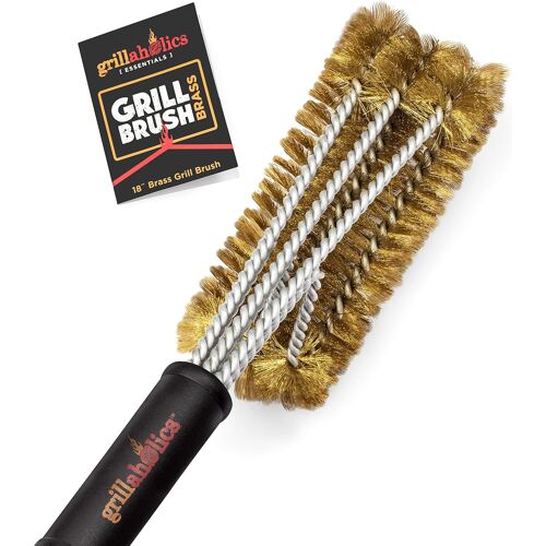 Ulteronixshop-Essentials Brosse à Grille en Laiton ¿ Brosse à Grille en Laiton Plus Douce pour Nettoyer en Toute sécurité Les grilles en Porcelaine et en céramique