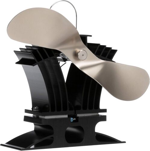Ulteronixshop-BelAir Ventilateur de poêle - Technologie basse température - 140 CFM Idéal pour poêles à gaz et granules - Alimenté à la chaleur, Circulation d'air efficace & économies de combustible