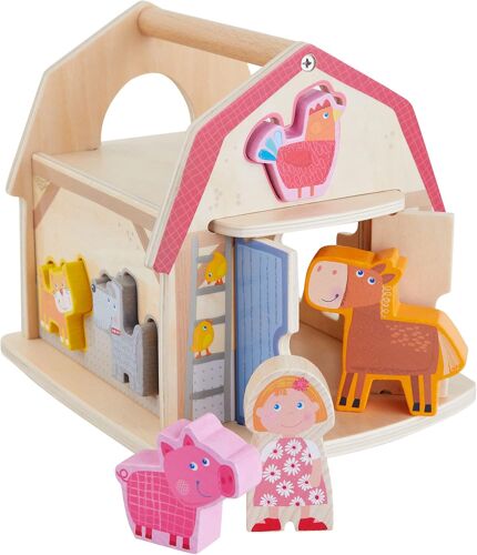 Ulteronixshop-Boîte à Formes Petite Ferme en Bois PEFC - Connaître Les Animaux - Boîte transportable - 12 Mois et Plus - 306625