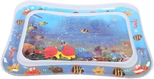 Ulteronixshop-Tapis D'eau Pour Bébé Gonflable Avec Motif D'animaux Marins Pour Les Muscles Forts Et L'entraînement Cognitif, Tapis De Jeu Pliable Pour Les Nourrissons (Modèle De Tortue)