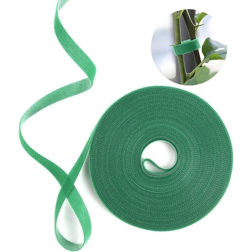 Ulteronixshop-Attache de Câble, 10m×1.5cm de Large Attaches de Jardin pour Plantes Bande de Fixation Réutilisable, pour Plantes Grimpantes, Sangle de Câble Facile à Couper pour Maison Bureau Jardinag