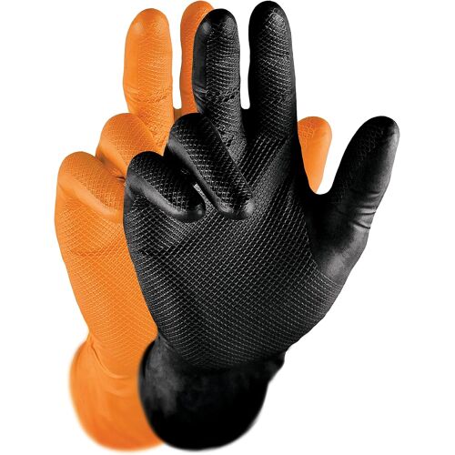 KALANKA-Lot de 50 gants en nitrile de taille S-XXL - Sans latex - Extrêmement robustes et antidérapants - Idéal pour les ateliers, les mécaniciens et l'industrie - Gants en caoutchouc avec gants