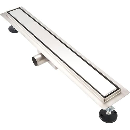 SUBZONAL-Caniveau de Douche 70cm, 2 en 1 Caniveau Douche Italienne en Acier Inoxydable, Douche Italienne Complète avec Siphon et Filtre