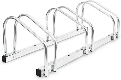 Ulteronixshop-Râtelier pour 3 vélos Argent