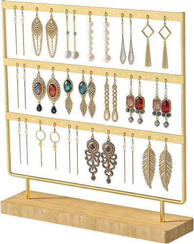 Ulteronixshop-60 Trous Porte Boucle D'oreille - Presentoir Boucle D'oreille - Peut Stocker Une Variété De Boucles D'oreilles, Également Idéal Pour Les Bijouteries, Les Studios Photo Et Les Exposition