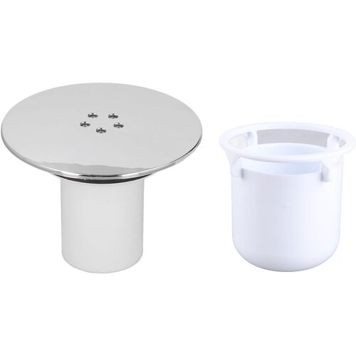 SUBZONAL-Capot Bonde Douche, Couvercle De Vidange De Douche, Couvercle De Siphon De Douche, Bonde De Douche De Douche Compatible Avec un Trou De 90 Mm Pour Salle De Bain Bonde Douche(Plastique) ¿