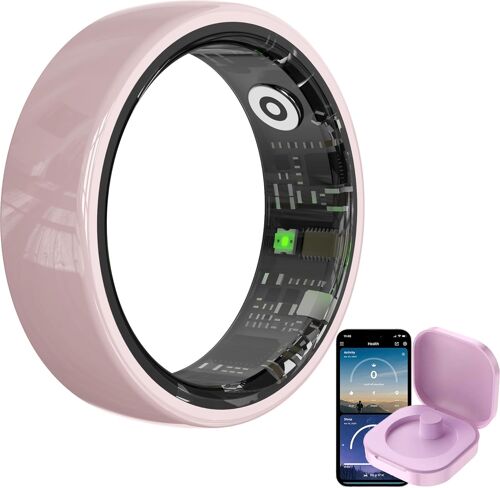 Ulteronixshop-Anneaux Intelligents Pour Femme - Moniteur De Fréquence Cardiaque - Moniteur De Sommeil - Anneau De Fitness Pour Homme - Oxygène Dans Le Sang - Podomètre - Compteur De Pas - Contrôle De