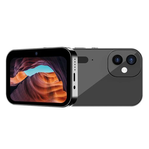 Appareil photo compact SZSMART D6 OLED HD 3"" avec zoom 16x, OTG et trois objectifs + carte mémoire 32 Go - Noir