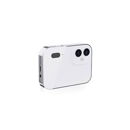 Appareil photo compact SZSMART D6 OLED HD 3"" avec zoom 16x, OTG et trois objectifs + carte mémoire 32 Go - Blanc