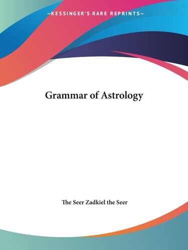 Grammar Of Astrology 1833