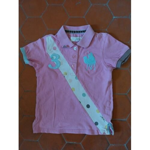 Polo Piqué De Coton Rose Little Joules