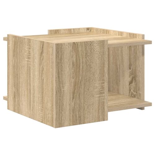 vidaXL Table basse Chêne Sonoma 50,5 x 50 x 33 cm Bois d'ingénierie