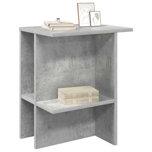 vidaXL Table basse Gris béton 40 x 30 x 49 cm Bois d'ingénierie