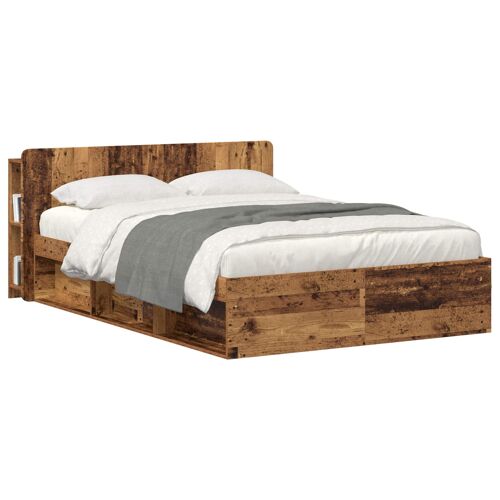 vidaXL Cabinet de Tête de Lit Bois ancien Bois d'ingénierie