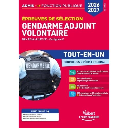 Epreuves De Sélection Gendarme Adjoint Volontaire - Gav Apja Et Gav Ep - Catégorie C