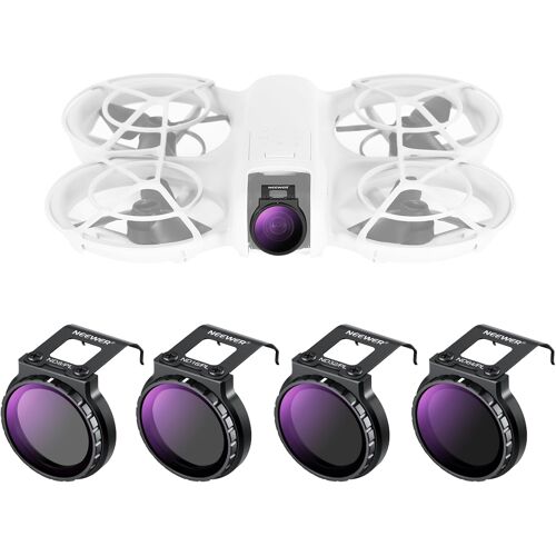 Neewer Ensemble De Filtres Nd/Cpl Compatibles Avec Dji Neo, Pack De 4 Nd8/Pl Nd16/Pl Nd32/Pl Nd64/Pl Polariseur À Densité Neutre Accessoires De Drone, Verre Optique Hd Multicouche Fin, Fl-N29