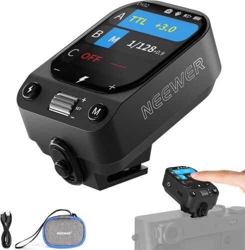 NEEWER Transmetteur Flash Trigger sans Fil QZ-F TTL compatible avec Fujifilm,Commutateur TCM HSS 1/8000s,Batterie 1000mAh,écran Tactile OLED pour Système Q 2,4G Z3 Z2PRO Z2II Z2 Z880 Q6 Q4 Q300 Q200
