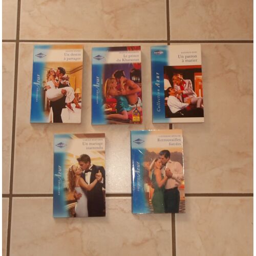 Lot De 5 Livres De La Serie Harlequin : Un Destin A Partager, Un Mariage Inattendu, Un Patron A Marier, Le Prince Du Kharastan, Retrouvailles Forcées
