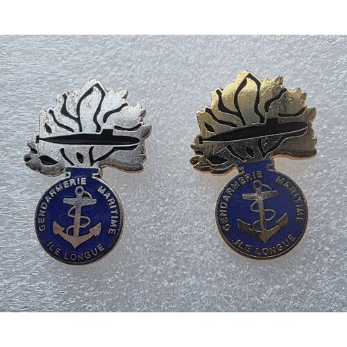 2 Pin's Gendarmerie Maritime - Ile Longue