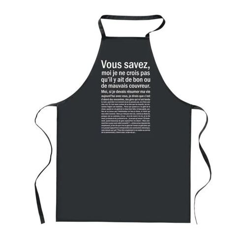 Planetee Tablier De Cuisine Noir Couvreur Bon Ou De Mauvais ¿ Cadeau Homme, Barbecue, Jardinage, Tâches Ménagères