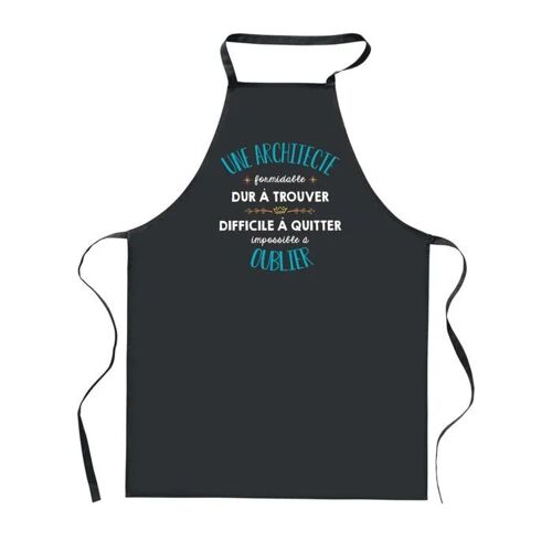 Planetee Tablier De Cuisine Noir Une Architecte Formidable ¿ Cadeau Femme, Barbecue, Jardinage, Tâches Ménagères