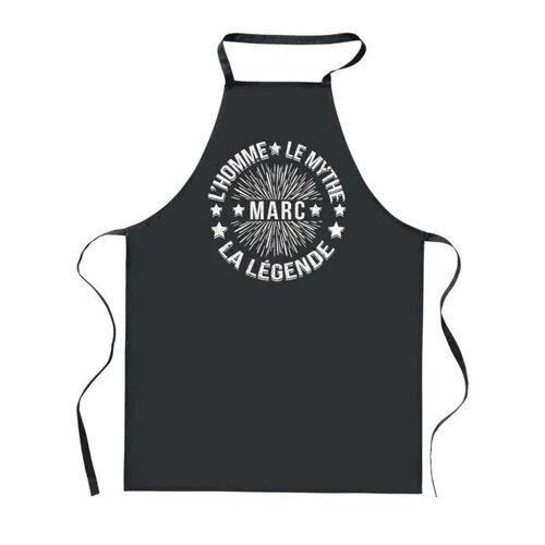 Planetee Tablier De Cuisine Noir Marc Homme Mythe Légende - Étoile ¿ Cadeau Homme, Barbecue, Jardinage, Tâches Ménagères