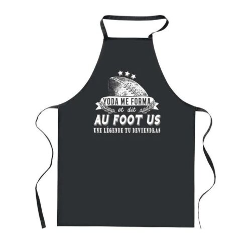 Planetee Tablier De Cuisine Noir Foot Us Légende Humour ¿ Cadeau Femme, Homme, Barbecue, Jardinage, Tâches Ménagères